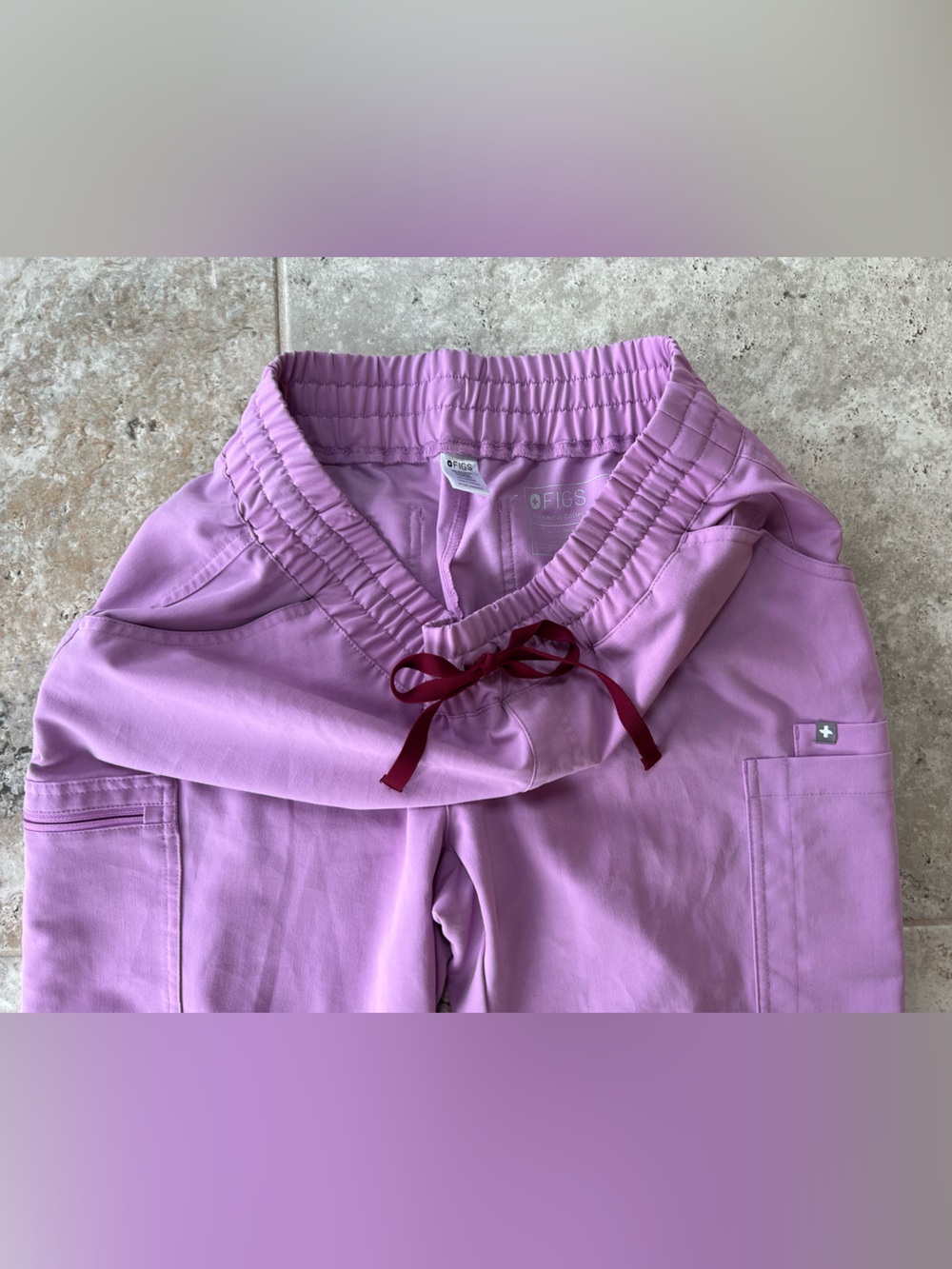 FIGS Yola Skinny Straight Leg Scrub Pants RARE Dusk Light Purple (#1915), Large - Picture 12 of 12